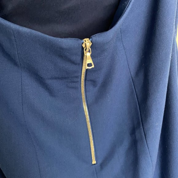 SUNO Royal Blue Cut-Out Knee Length Dress - NWT - Picture 6 of 8